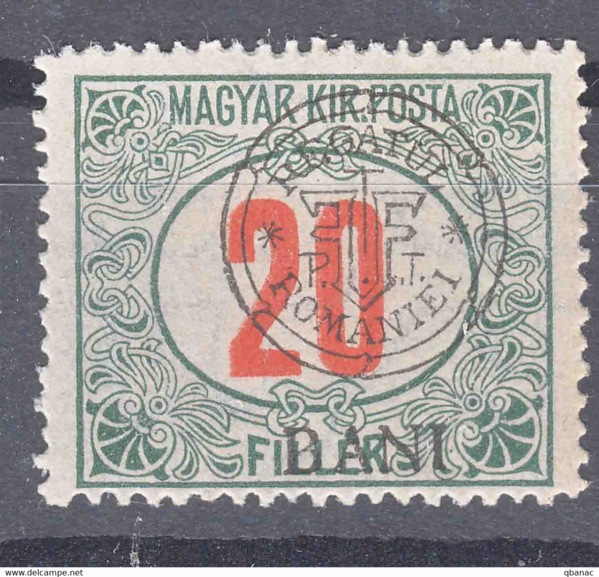 Romania Overprint On Hungary Stamps Occupation Transylvania 1919 Porto Mi#9 I Mint Hinged - Transilvania