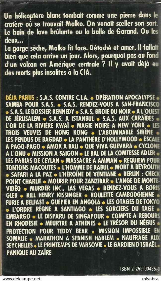 SAS - CROISADE À MANAGUA ( N° 53 édition PLON - 1981) - Gerard De Villiers