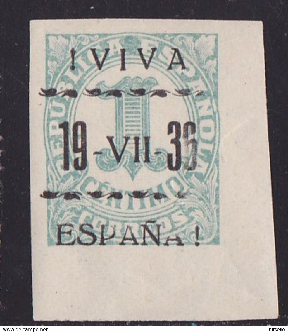 LOTE 2112A  //  (C061) ESPAÑA PATRIOTICOS - NACIONALISTAS  --  VITORIA  EDIFIL Nº: 1*MH - Nationalist Issues