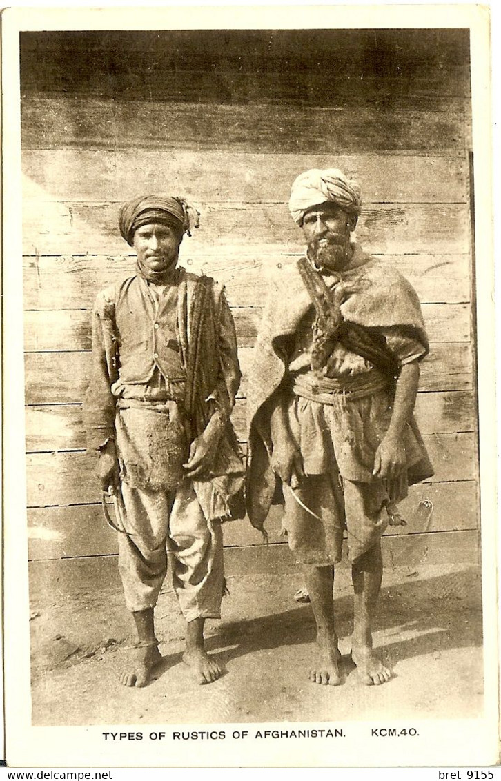 CARTE PHOTO TYPES OF RUSTICS TYPES DE PAYSANS OF AFGHANISTAN - Afganistán