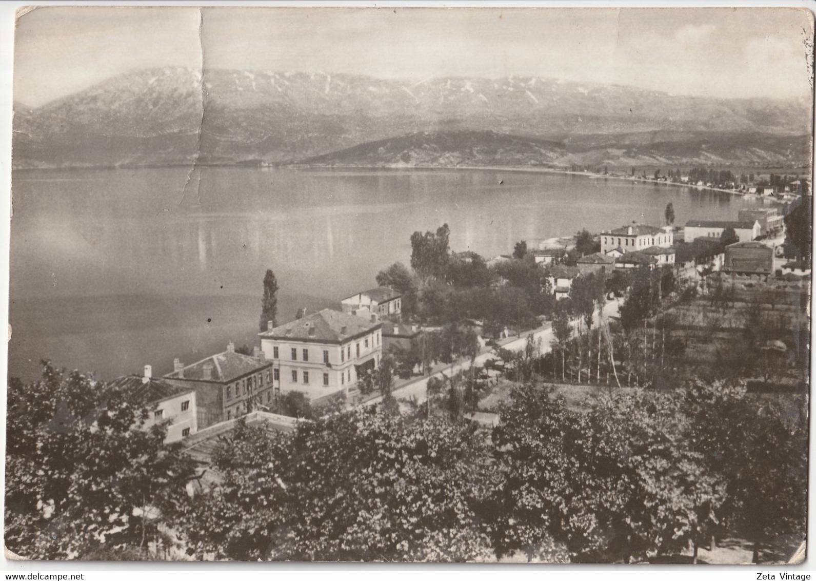 RPPC Albania POGRADEC Panorama Photo Posted Tirane Turkey Turquie Albanie 1946 - Albania