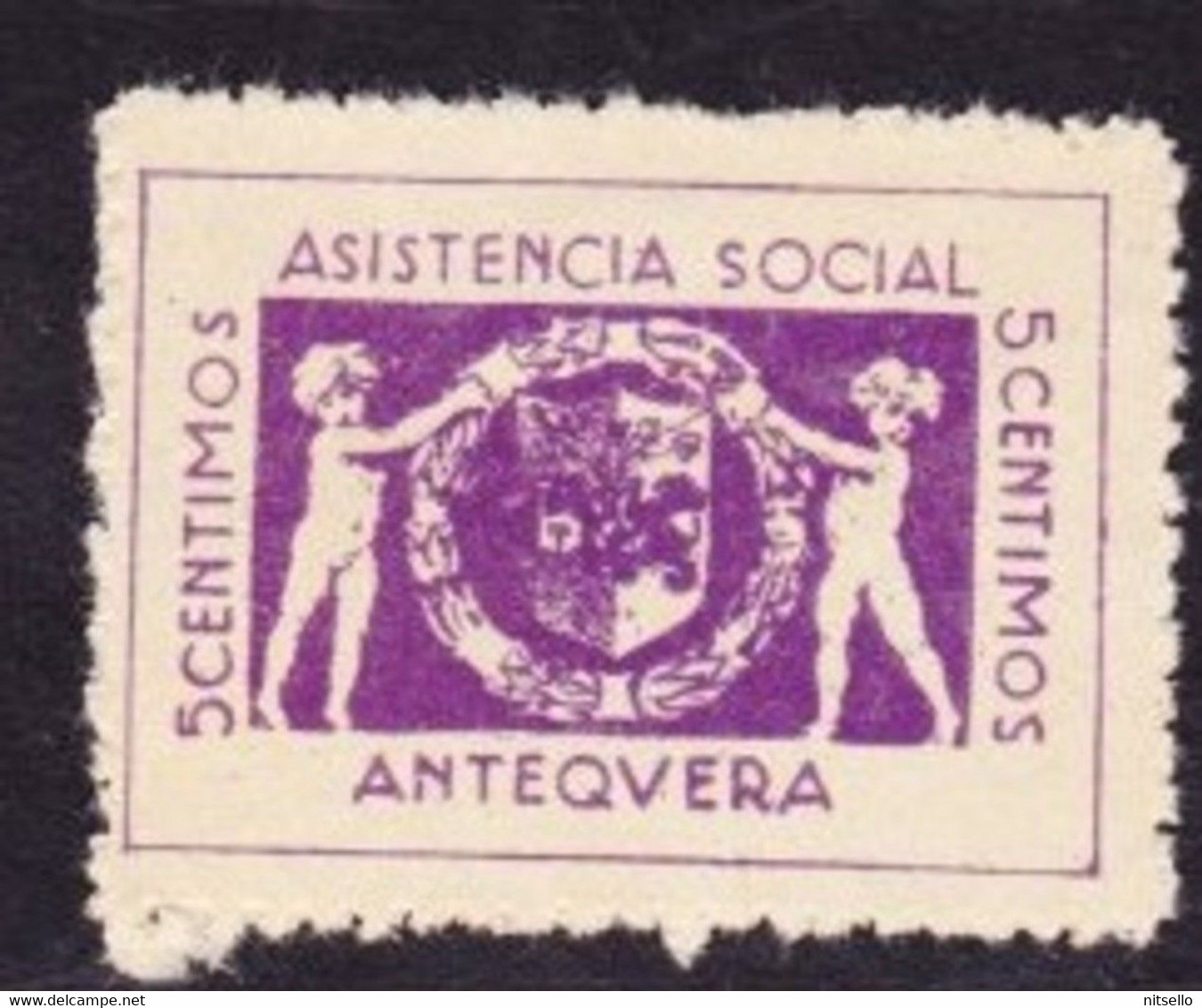 LOTE 2112A  //  (C060) ESPAÑA PATRIOTICOS -  EMISIONES REPUBLICANAS  ANTEQUERA  - EDIFIL Nº:3 **MNH - Republican Issues