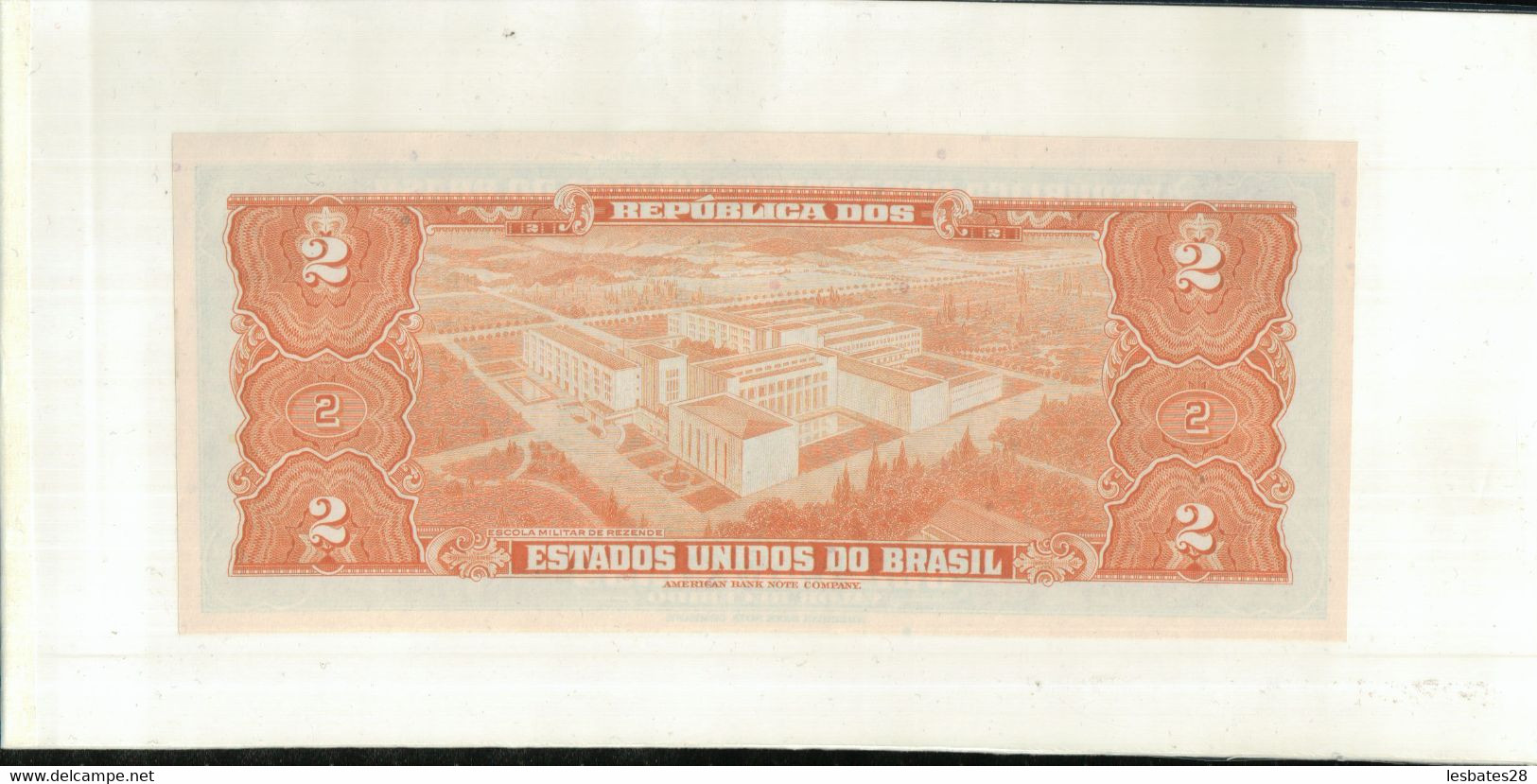 Billet De Banque 2 Cruzeiros BRÉSIL (1954)   TTB+  Sept 2020  Clas Noir 21 - Brésil