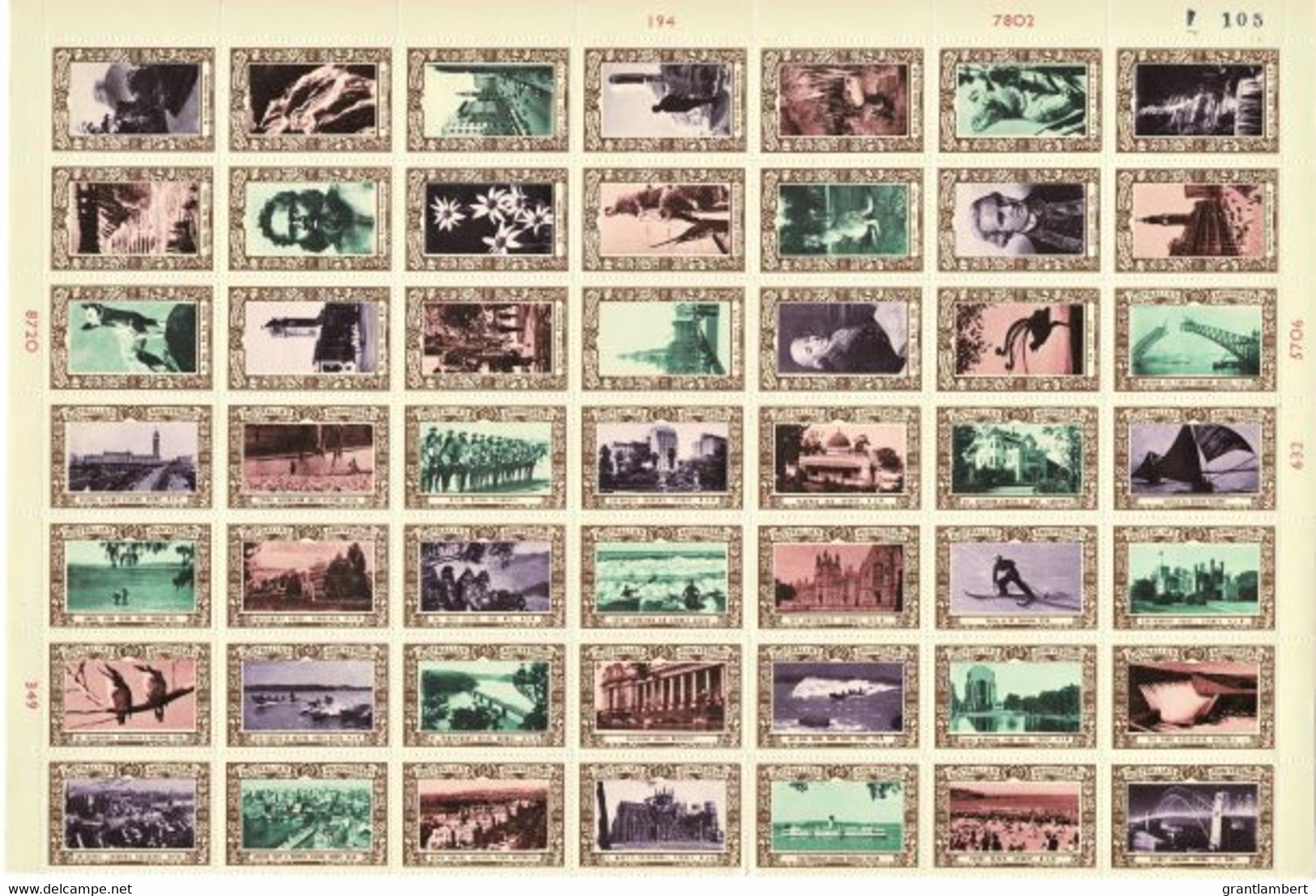 New South Wales 1938 150th Anniversary Tourist Publicity Sheet Of 49 MNH - Werbemarken, Vignetten