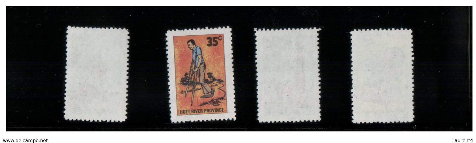 (O 17) Australia - Hutt River Province Cinderella Stamps (micro State) 1981 Disabled Year (4 Stamps) - Werbemarken, Vignetten