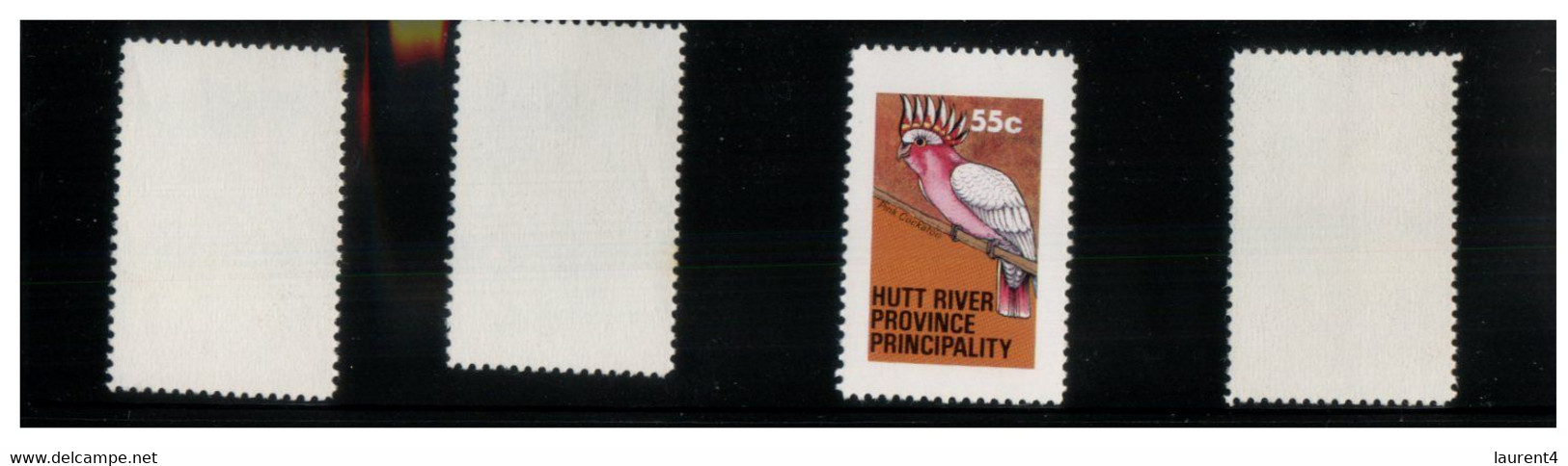 (O 17) Australia - Hutt River Province Cinderella Stamps (micro State) 1979 Parrots (4 Stamps) - Cinderella