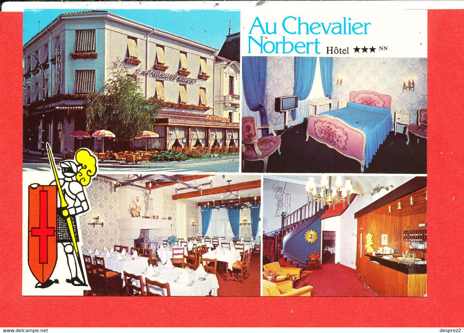 01 CHATILLON Cp Hotel Restaurant AU CHEVALIER NORBERT Edit Combier - Châtillon-sur-Chalaronne