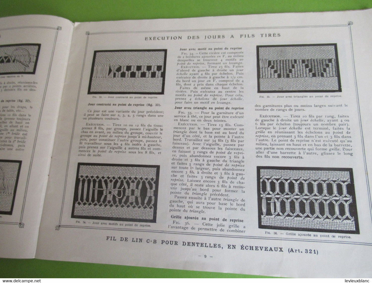 Catalogue/ Les Jours Modernes à Fils Tirés/Collection JS/Album N°1 / CB à La Croix/Vers 1920-1930                  MER74 - Laces & Cloth