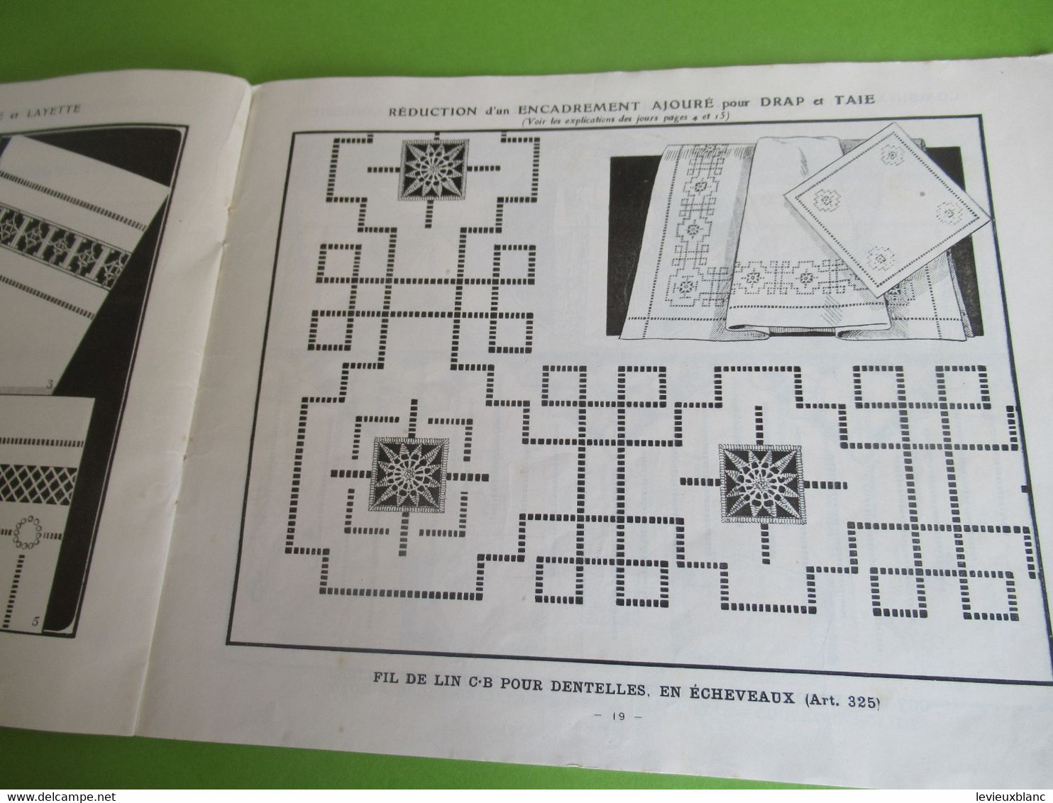 Catalogue/ Les Jours Modernes à Fils Tirés/Collection JS/Album N°1 / CB à La Croix/Vers 1920-1930                  MER74 - Laces & Cloth