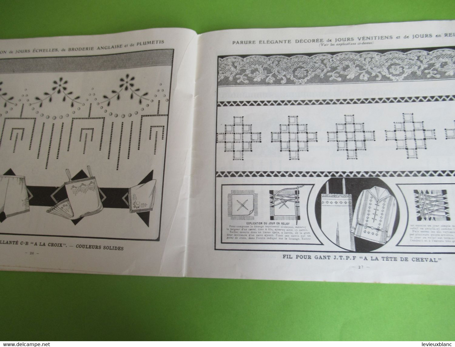 Catalogue/ Les Jours Modernes à fils tirés/Collection JS/Album N°1 / CB à la Croix/Vers 1920-1930                  MER74