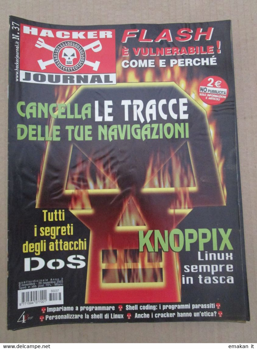 # HACKER JOURNAL N 37 MOLTI ALTRI NUMERI DISPONIBILI - Mode