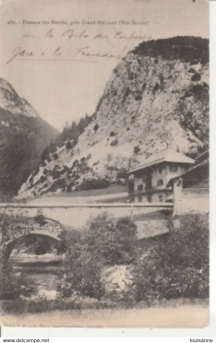 DOUANE  DES  ÉTROITS, PRÈS  GRAND-BORNAND ( 74 )  CPA - ( 20 / 9 / 278  ) - Douane