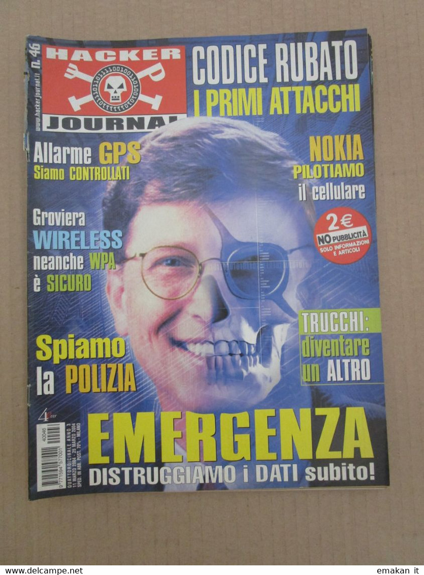 # HACKER JOURNAL N 46  MOLTI ALTRI NUMERI DISPONIBILI - Moda