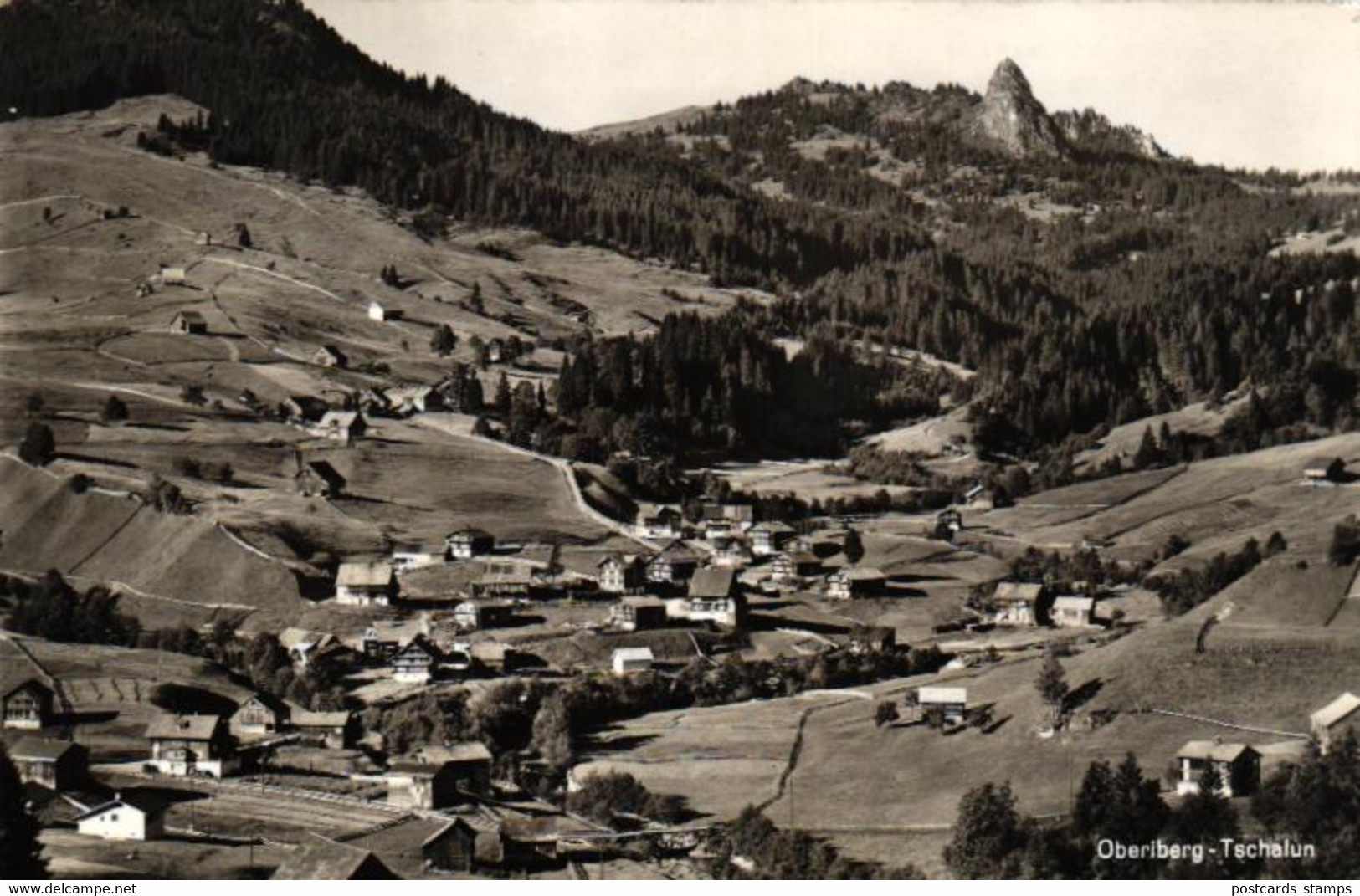 Oberiberg - Tschalun, Gesamtansicht, Ca. 60er Jahre - Oberiberg