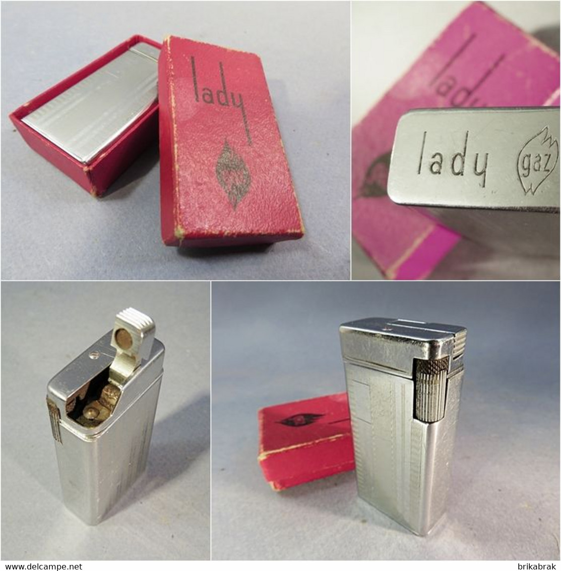 + BRIQUET A GAZ LADY DANS SA BOITE + Tabac Cigarette - Andere & Zonder Classificatie