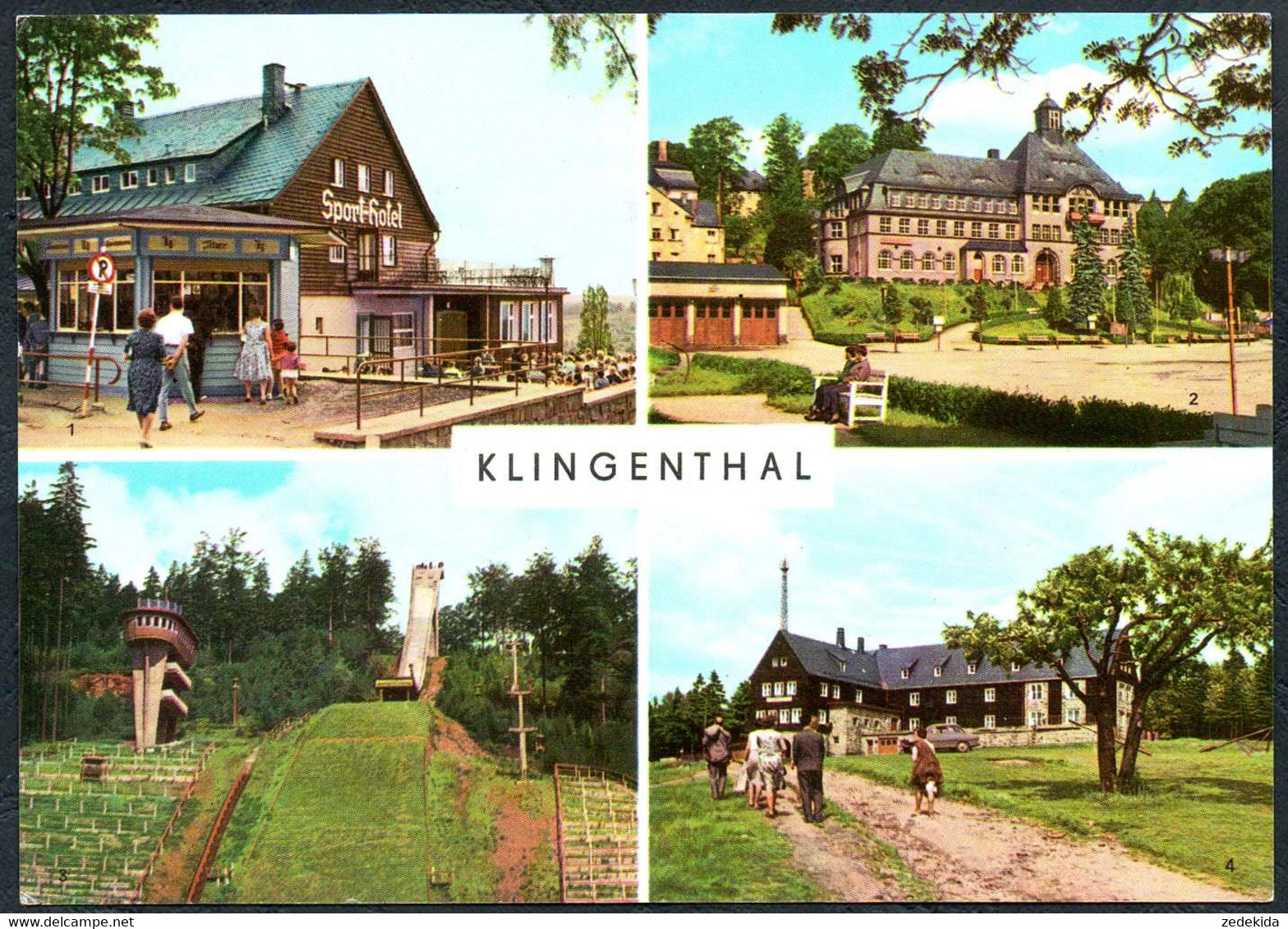 E0627 - TOP Klingenthal HO Gaststätte Sporthotel Aschbergschanze JH Klement Gottwald - VEB Bild Und Heimat Reichenbach - Klingenthal