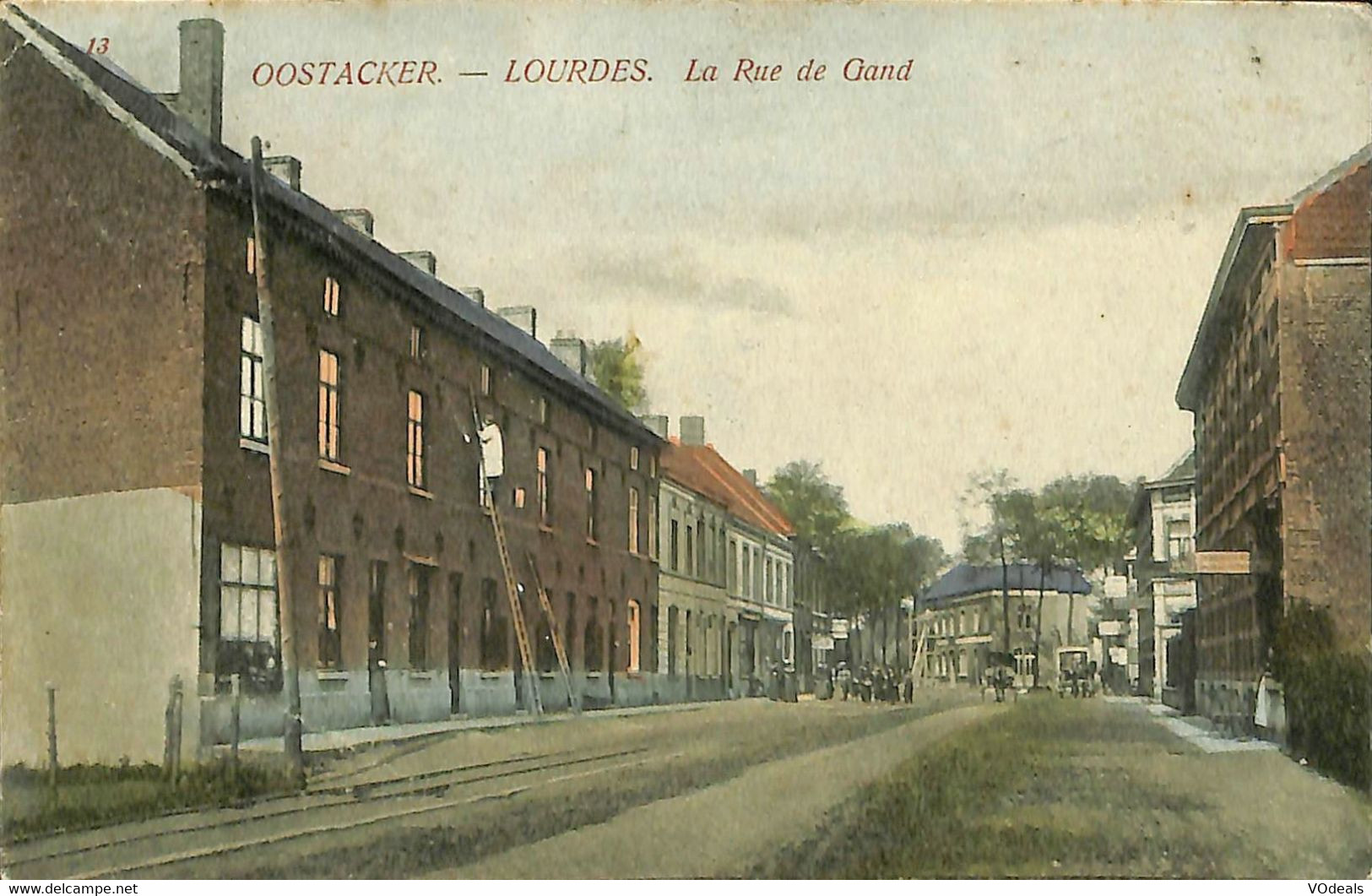 031 332 - CPA - Belgique - Oostacker - Lourdes - La Rue De Gand - Gent