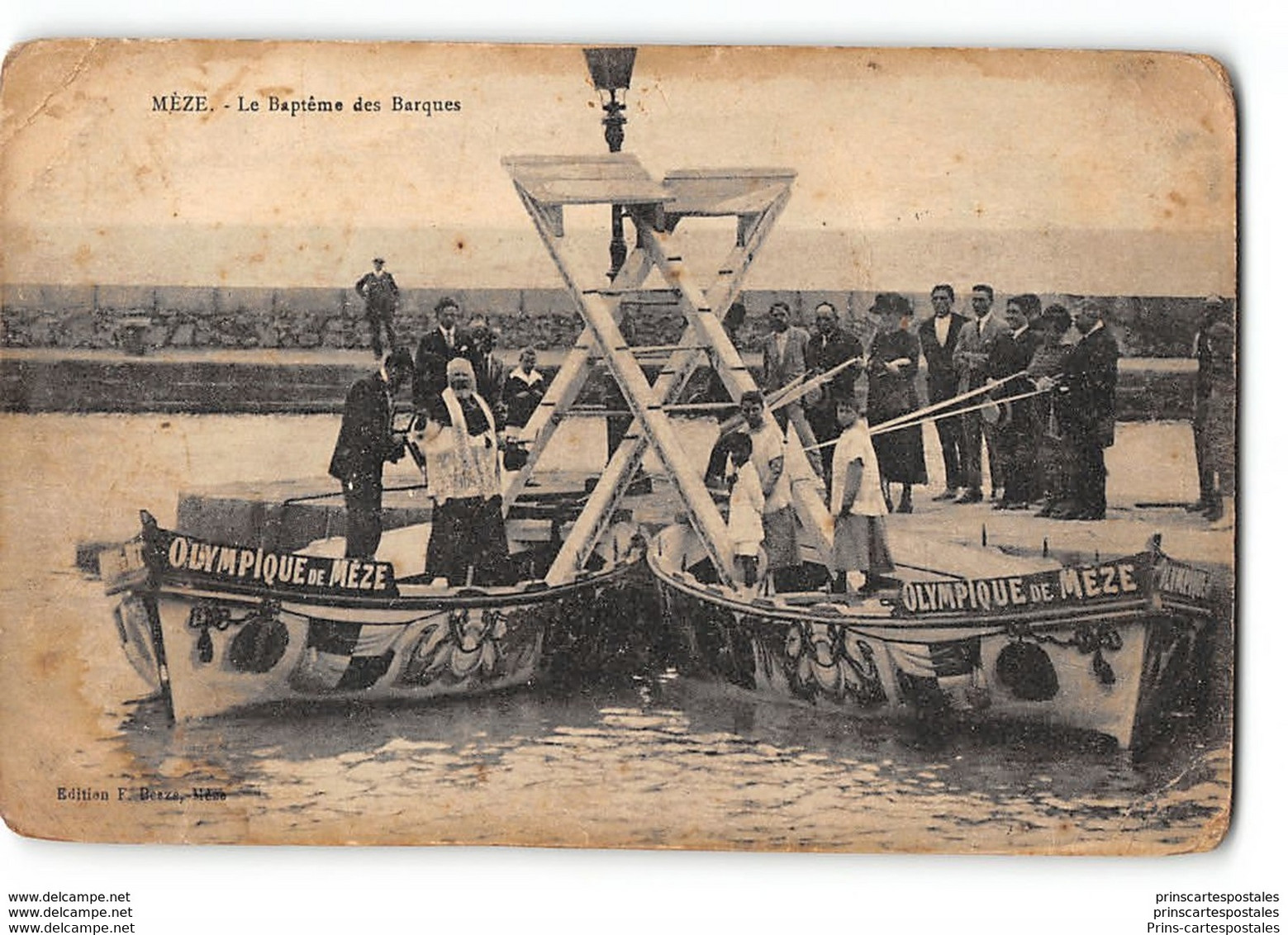 CPA 34 Meze Le Bapteme Des Barques - Joute - Mèze