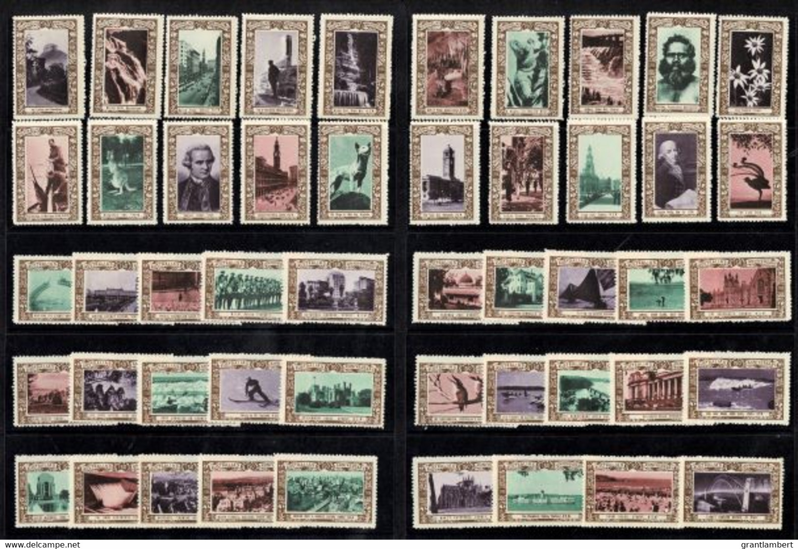 Australia 1938 NSW 150th Anniversary Tourist Publicity Set Of 49 MNH - Cinderella