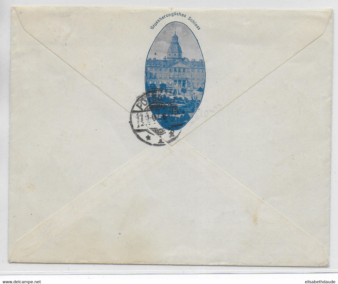 REICH - 1907 - ENVELOPPE ENTIER ILLUSTREE PRIVEE GERMANIA De BADEN => POTSDAM - Enveloppes