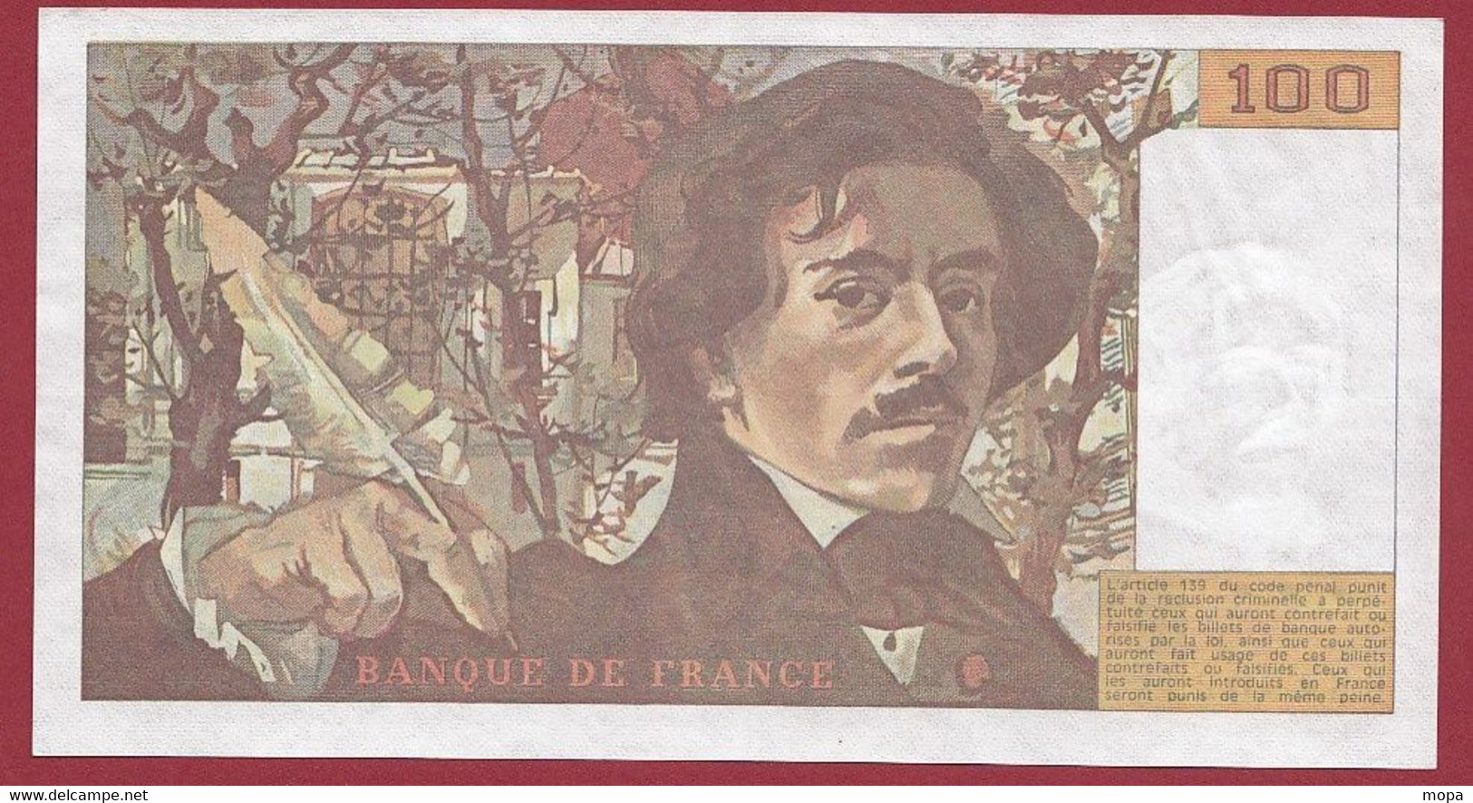 100 Francs "Delacroix" 1986----ALPH. J.107-- DANS L 'ETAT - 100 F 1978-1995 ''Delacroix''