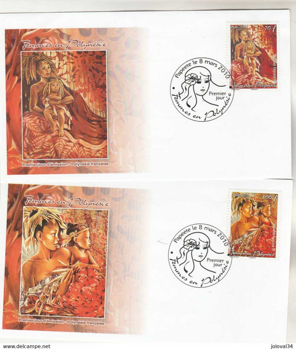 Polynésie FDC 2010 - Yvert 900 Et 901 Femmes Tableau Art Peinture - FDC