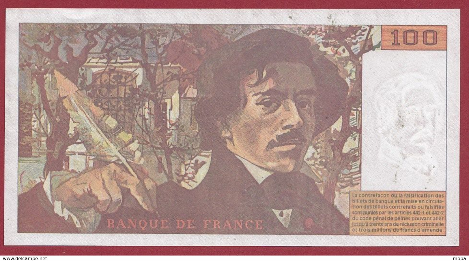 100 Francs "Delacroix" 1994----ALPH. J.279-- DANS L 'ETAT - 100 F 1978-1995 ''Delacroix''