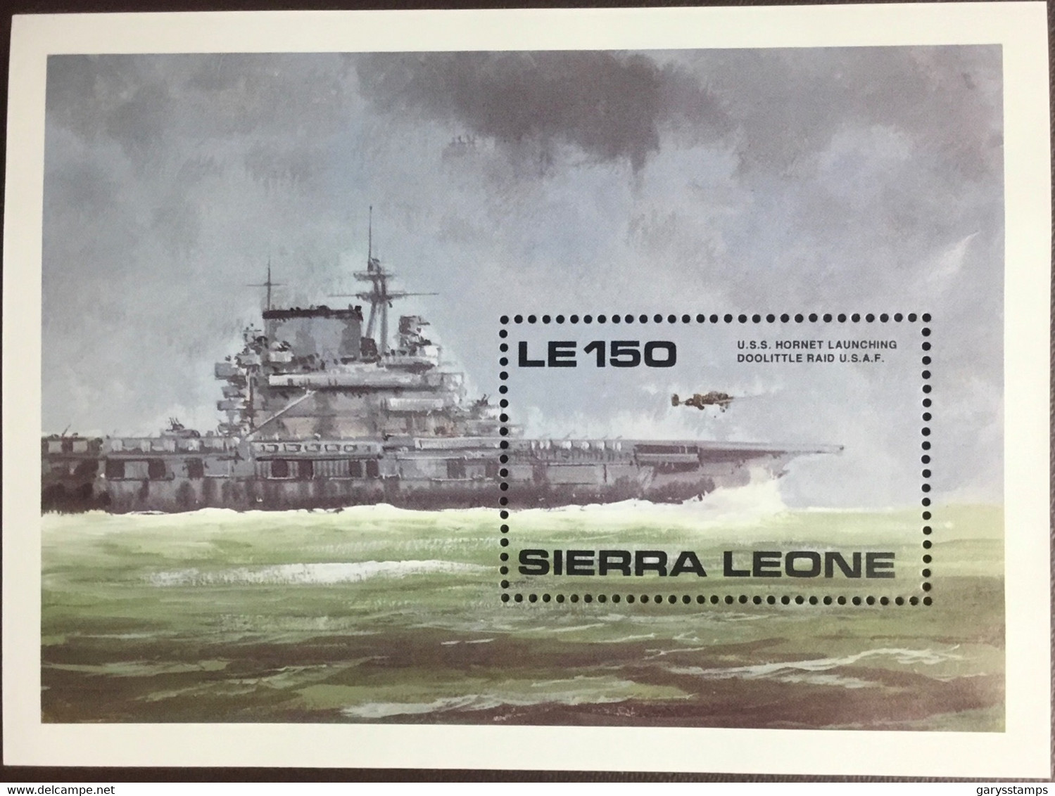 Sierra Leone 1990 World War II Aircraft Ships Minisheet MNH - Sierra Leone (1961-...)