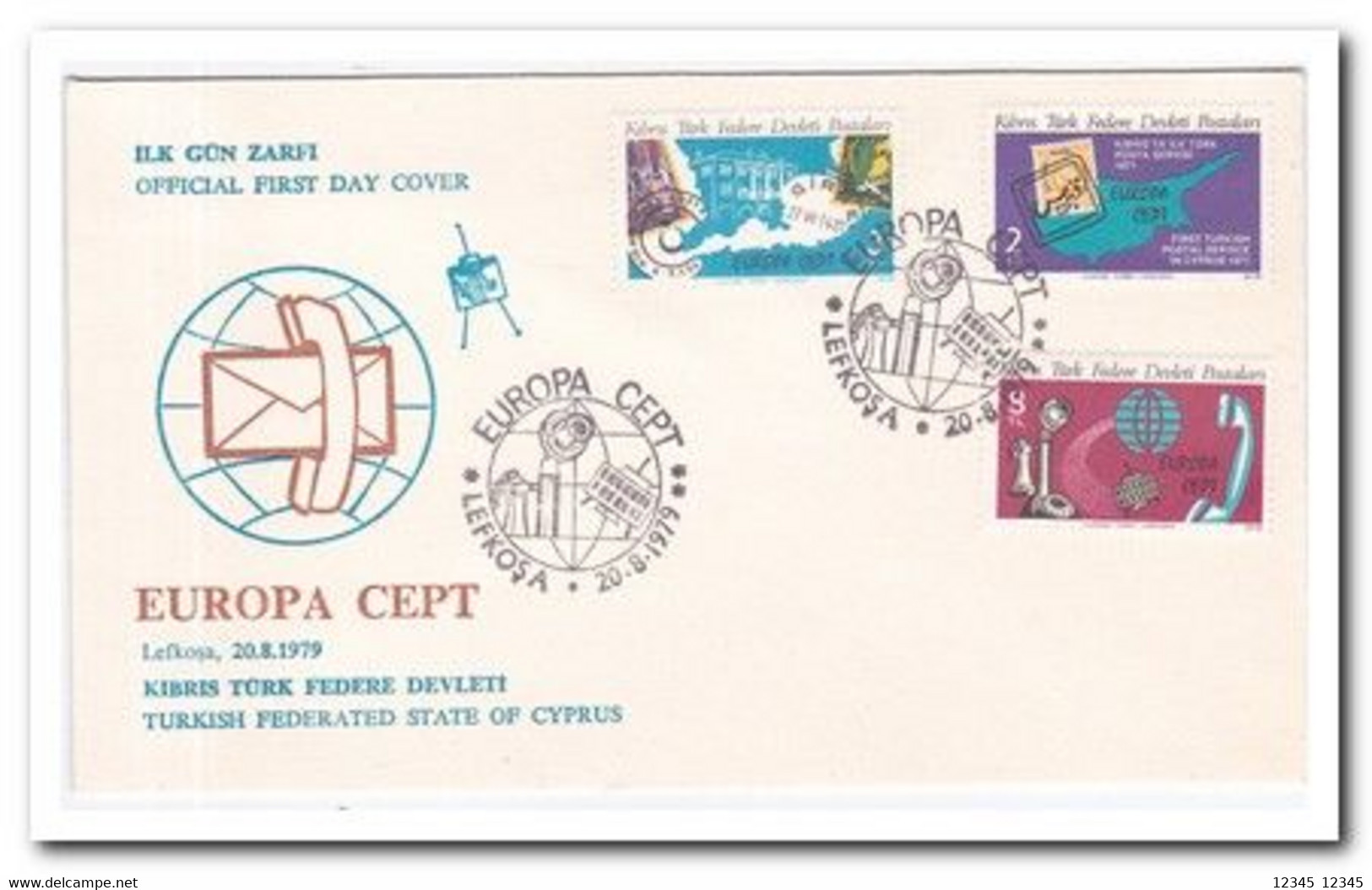 Turks Cyprus 1979, FDC, Europe, Cept - Other & Unclassified