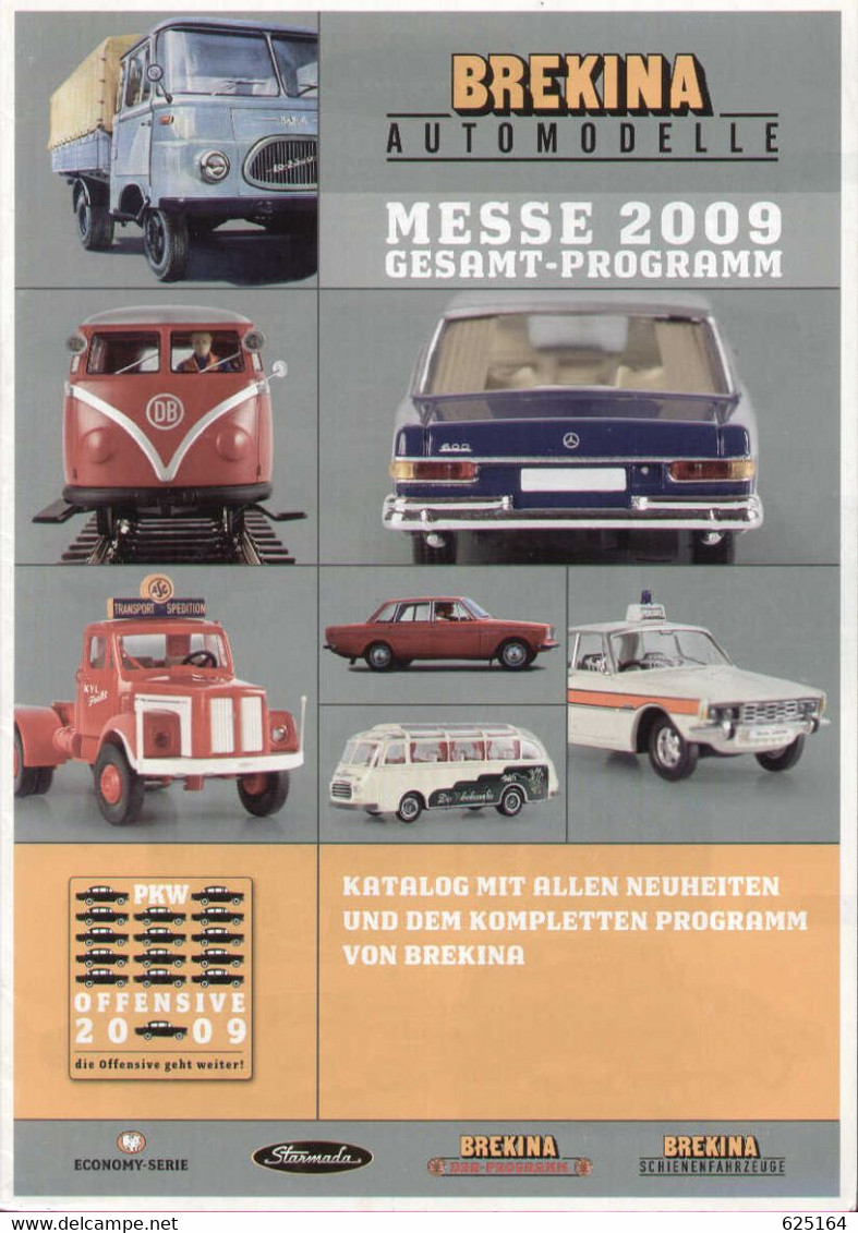 Catalogue BREKINA Messe 2009 Neuheiten & Kompletten Programm Von Brekina - En Allemand - Catalogi