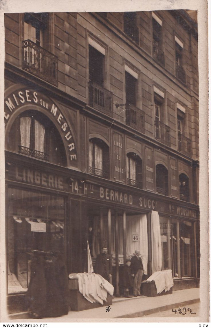 Lingerie - Chemises Sur Mesure - Bernard - Carte-photo - à Situer - Envoyé Depuis Dijon - Negozi