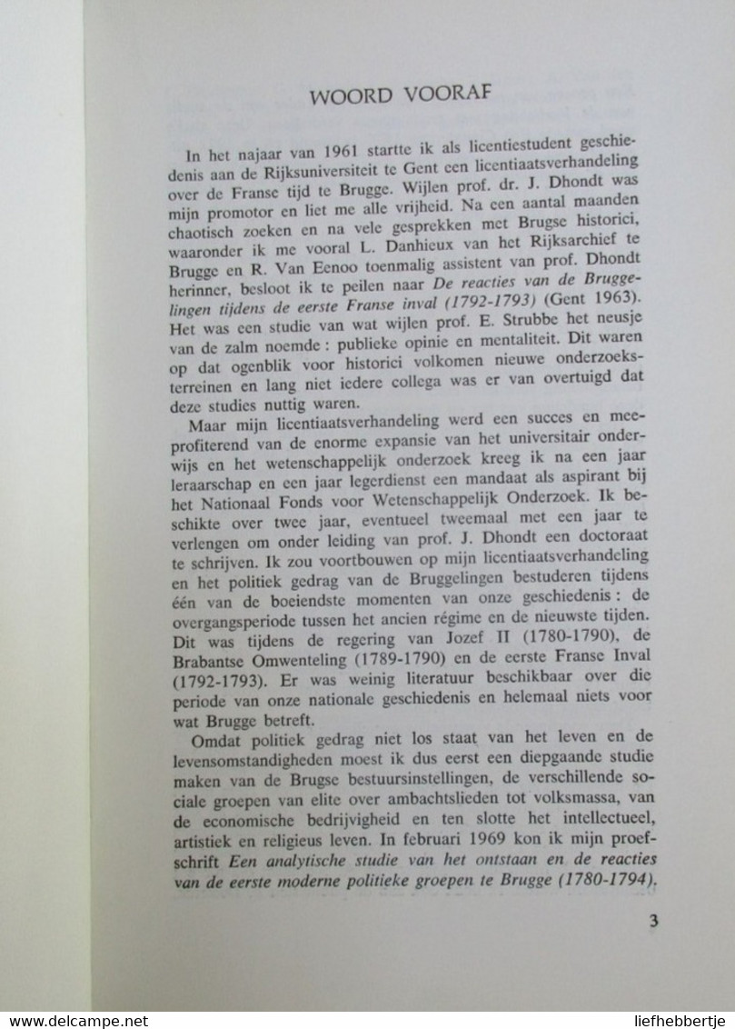 Brugge In De Revolutietijd 1770-1794  -  Franse Revolutie - History