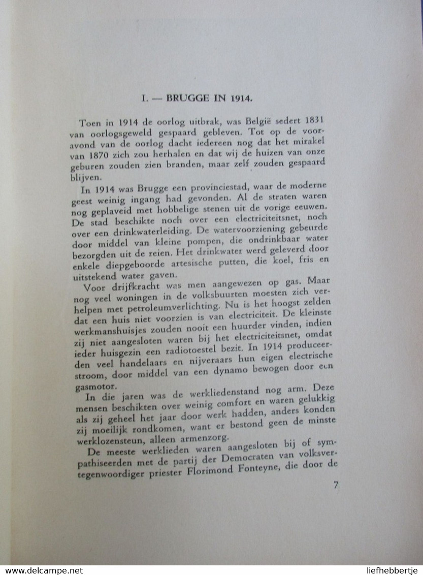 Brugge Onder De Oorlog 1914-1918 - Door J. De Smet - Eerste Wereldoorlog - Historia