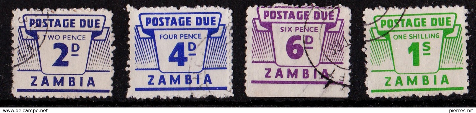 1964, Used, Postage Dues, Part Set - Zambia (1965-...)