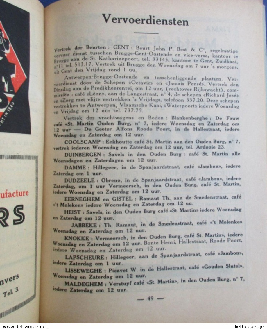 Gids Brugge Anno 1946 - Guide - Publiciteit - Geschichte