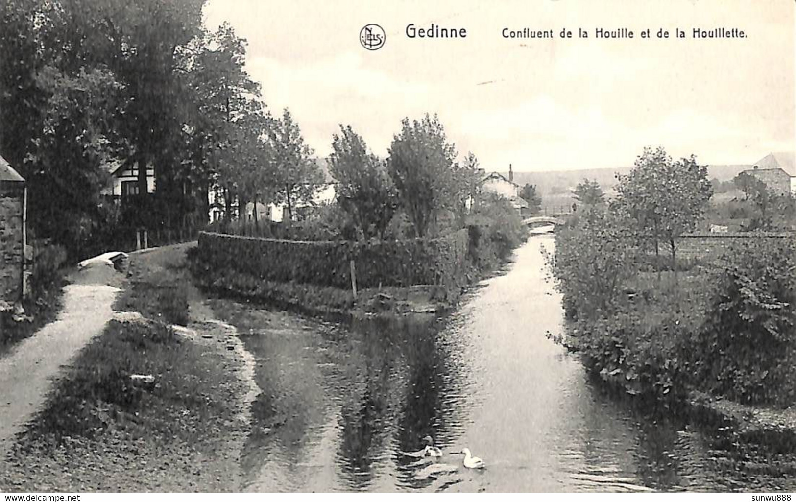 Gedinne - Confluent De La Houille Et De La Houillette (Edit. Haubursin 1914) - Gedinne