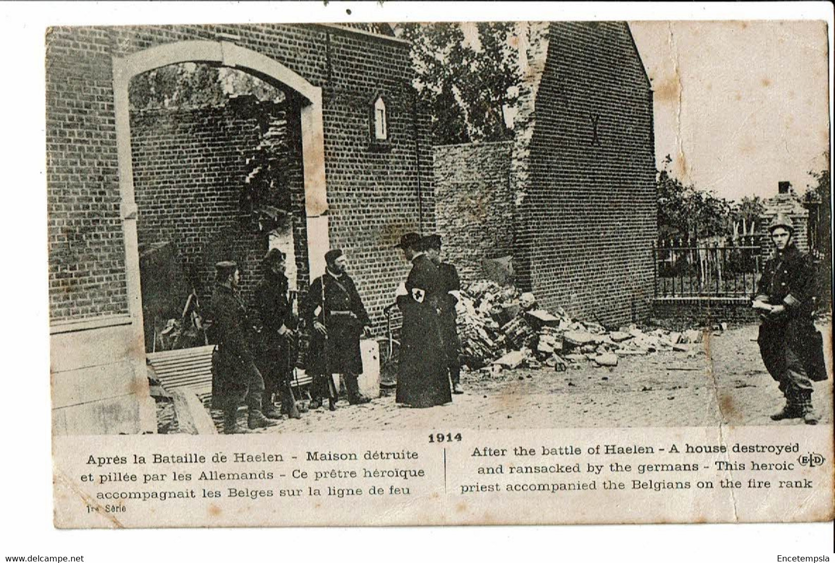 CPA-Carte Postale-Belgique-Haelen- Après La Bataille -Maisons Détruites Et Pillées -1918-VM21639 - Halen