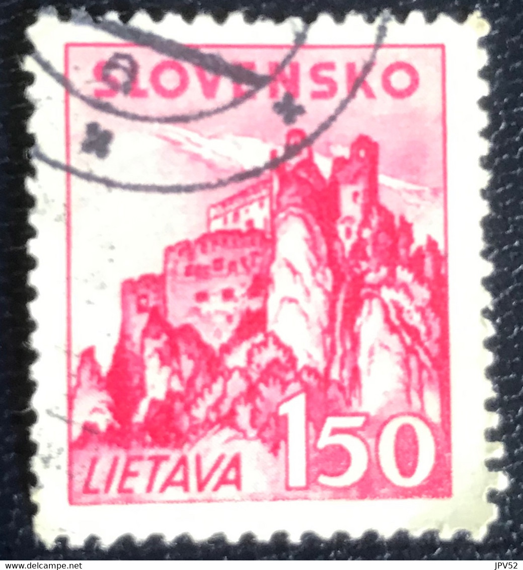 Slovensko - P3/8 - (°)used - 1941 - Michel Nr. 82 - Kastelen - Gebraucht