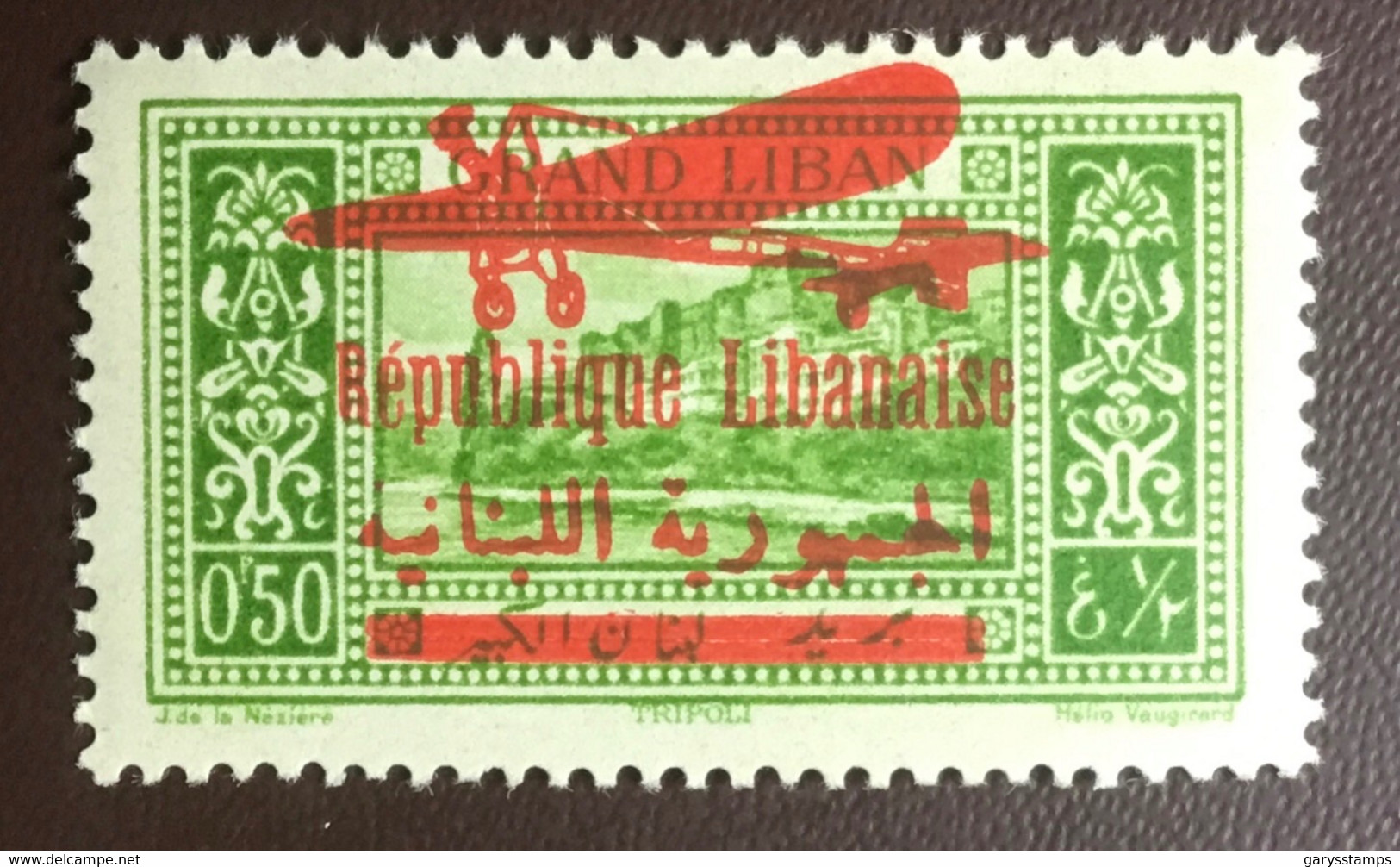 Lebanon 1928-30 0.50p Air Aircraft MNH - Libano