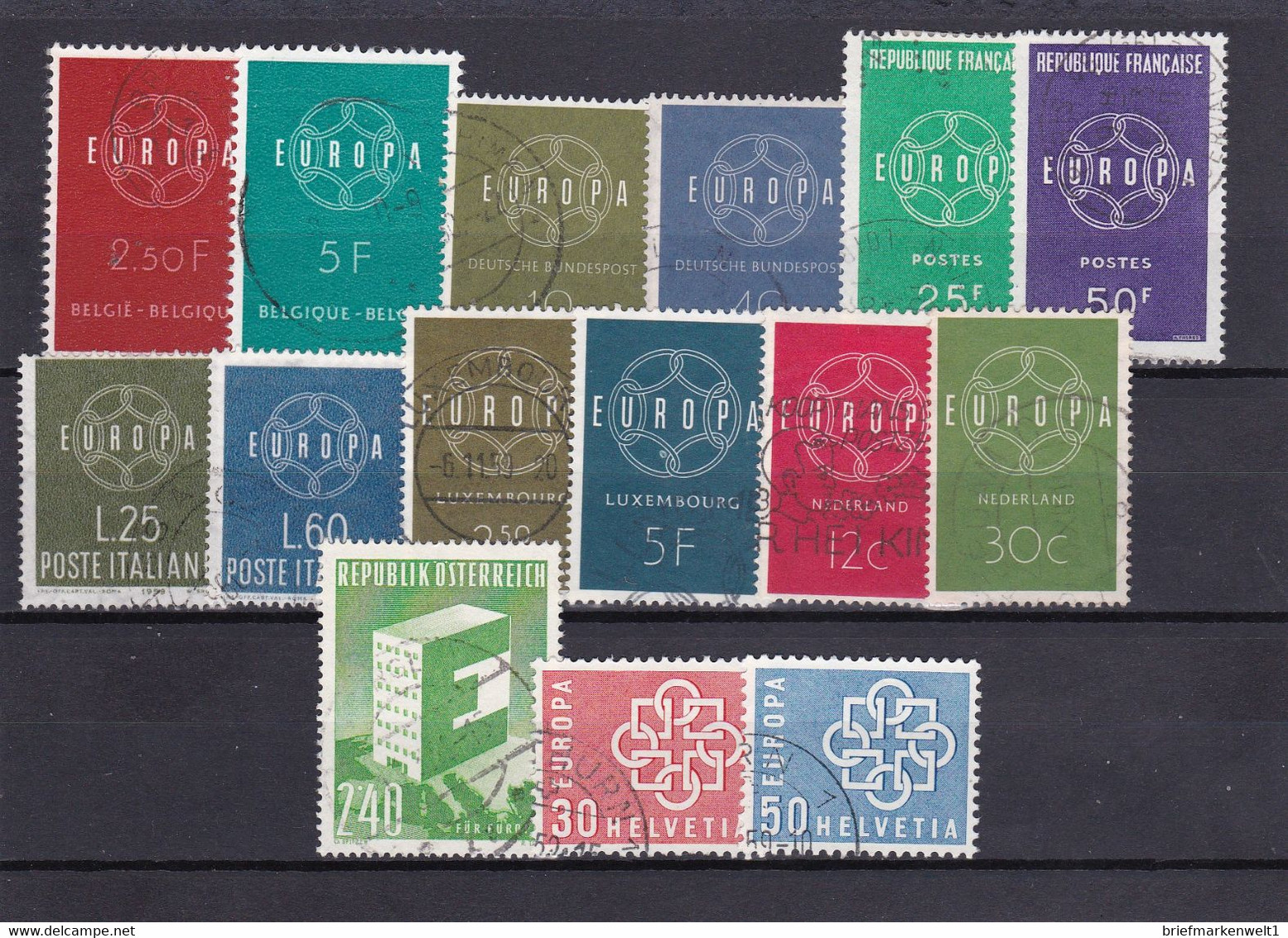 Europa Cept, Kpl. Jahrgang 1959, Gest. (T 18821) - Full Years