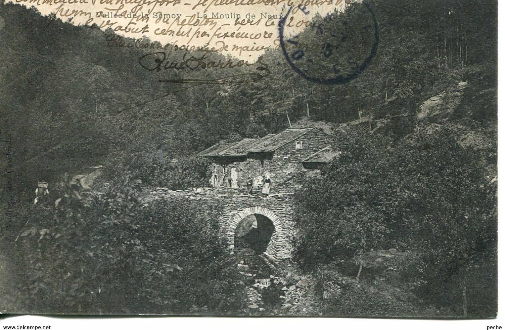 N°4599 R -cpa Vallée De La Samoy -le Moulin De Naux- - Molinos De Agua