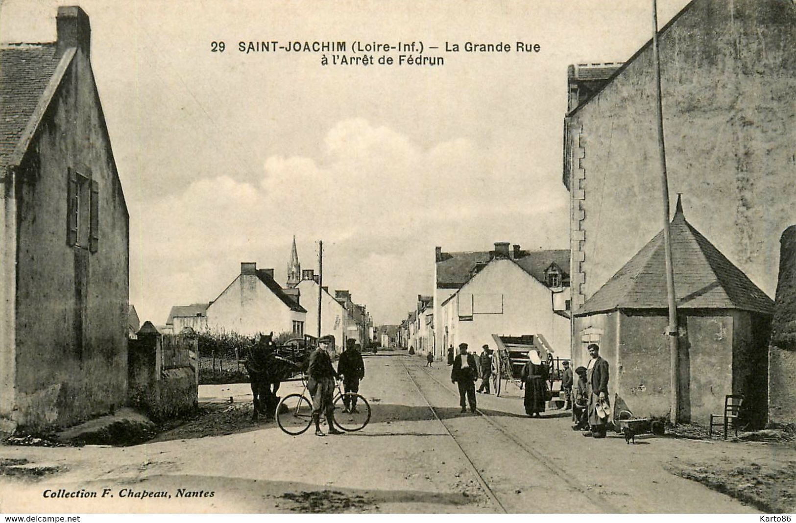 St Joachim * La Grande Rue , à L'arrêt De Fédrun * Ligne Chemin De Fer - Saint-Joachim