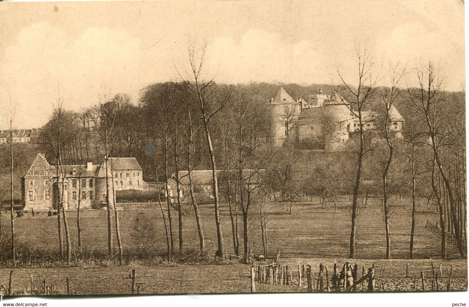 N°4602 R -cpa Vue D'ensemble Prise De La Route De Lennick -la Maison Du Bailli- - Lennik