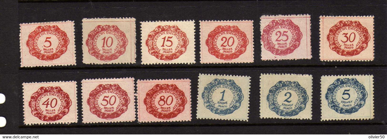 Lichtenstein (1920) -  Timbres Taxe       Neufs* - Postage Due