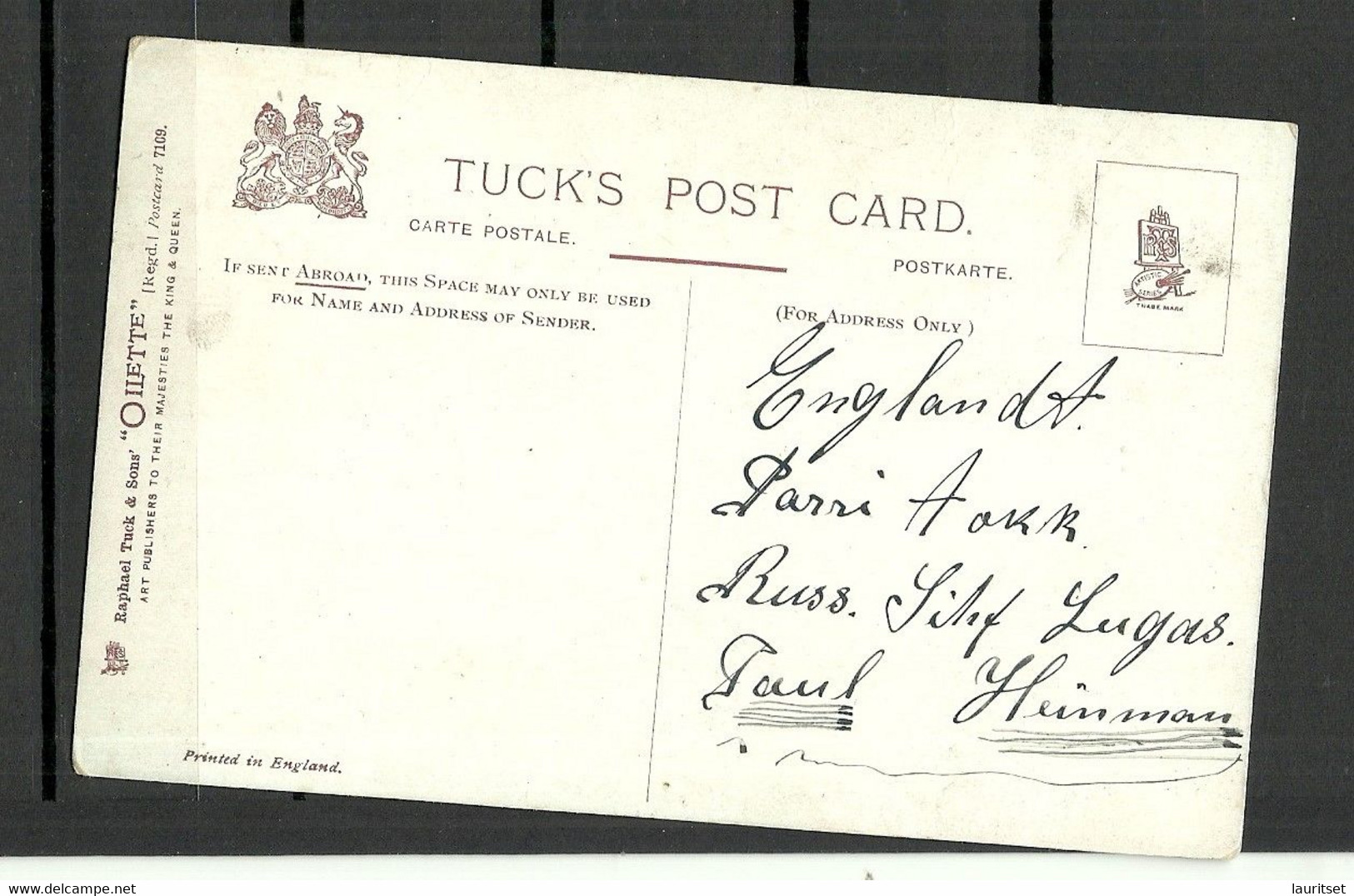 Great Britain Marine Hotel Barry Island Post Card Sent To Estonia - Otros & Sin Clasificación
