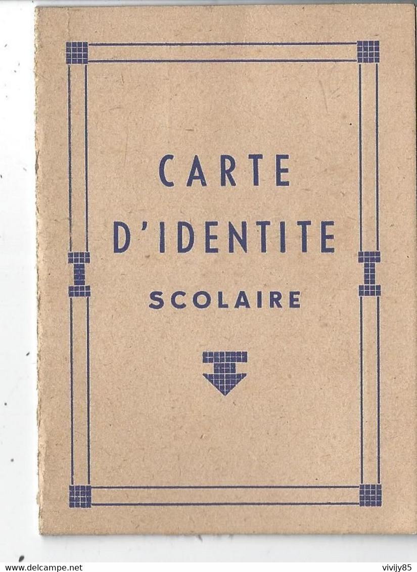 62 - ARRAS - T.Belle Carte D'identité Scolaire ( école Des Filles JeanJaurès ) - élève : Camphin Mauricette ) - Diplomas Y Calificaciones Escolares