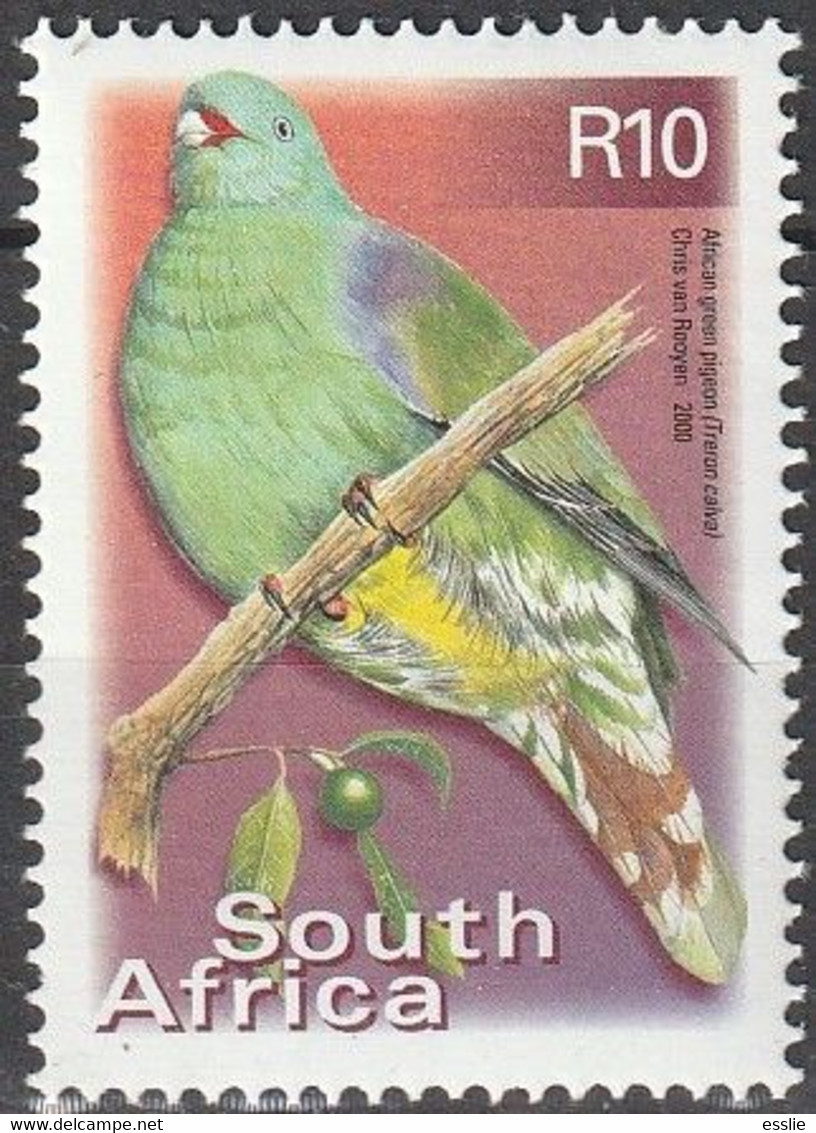 South Africa RSA - 2000 - 7th Definitive - African Green Pigeon - Unused Stamps