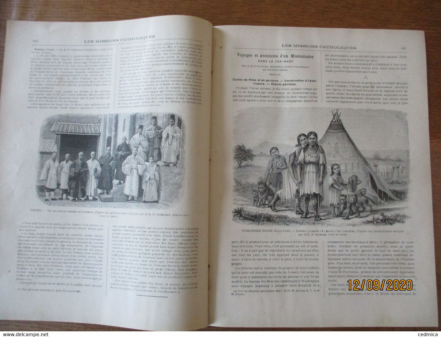 LES MISSIONS CATHOLIQUES DU 2 MARS 1900 JAPON INCENDIE A HAKODATE,HAUT TONKIN,TCHE-KIANG,FOKIEN,VOYAGES DANS LE FAR-WEST - 1900 - 1949