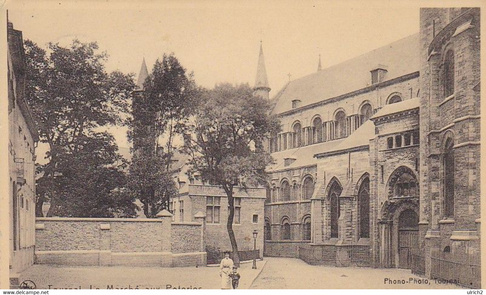 AK Tournai - Le Marché Aux Poteries - Feldpost Vignette Deutsches Theater Lille - 1917 (51988) - Tournai