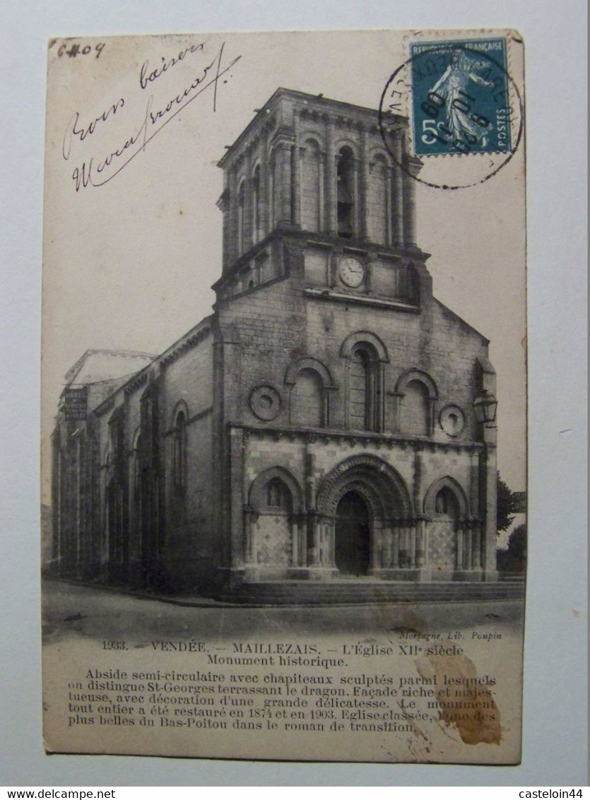 D85D MAILLEZAIS L Eglise - Maillezais